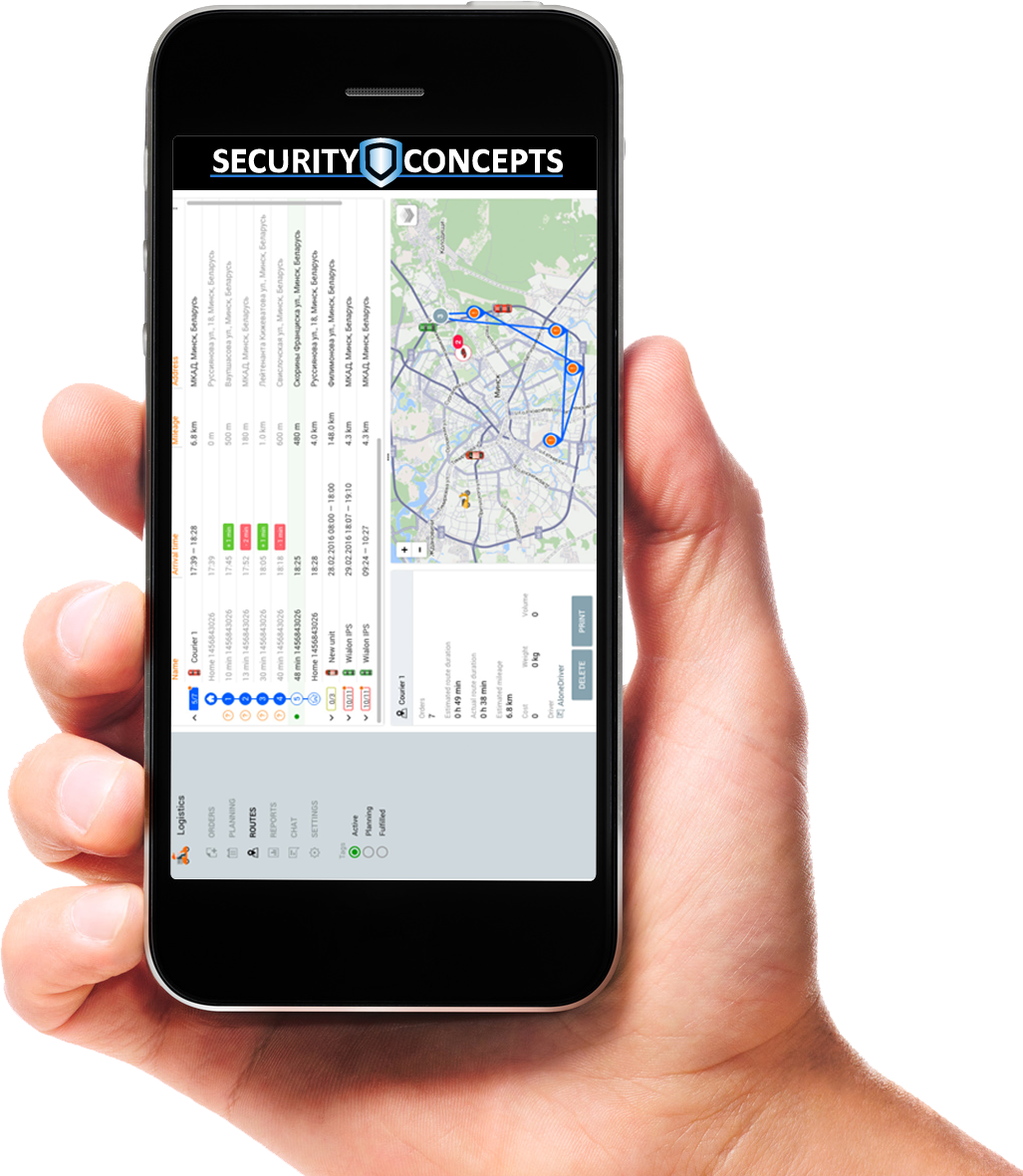 aplicación logistic security concepts